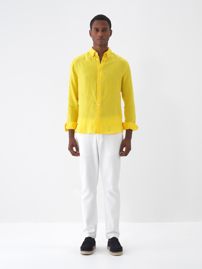 Ekru Pamuk Dokulu Regular Fit Jogger (1)