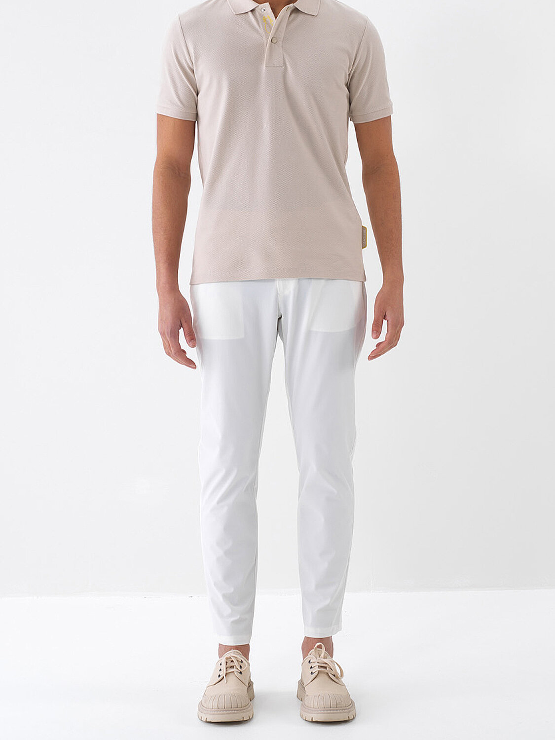 Ekru Formunu Koruyan Slim Fit Jogger