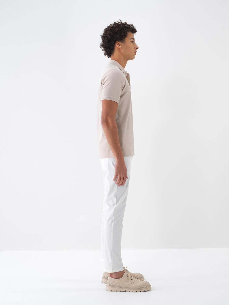 Ekru Formunu Koruyan Slim Fit Jogger - 3