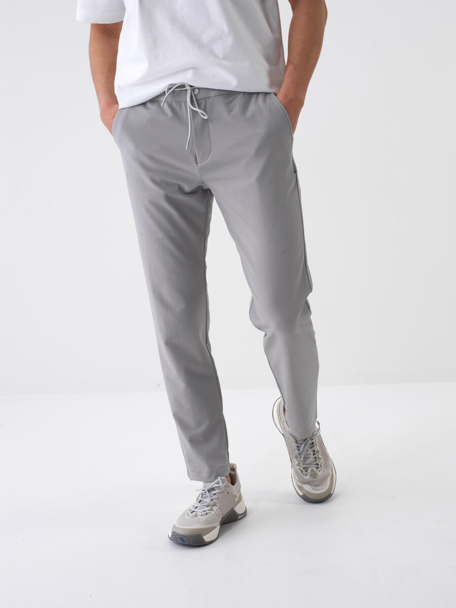Gri Formunu Koruyan Slim Fit Jogger - 1