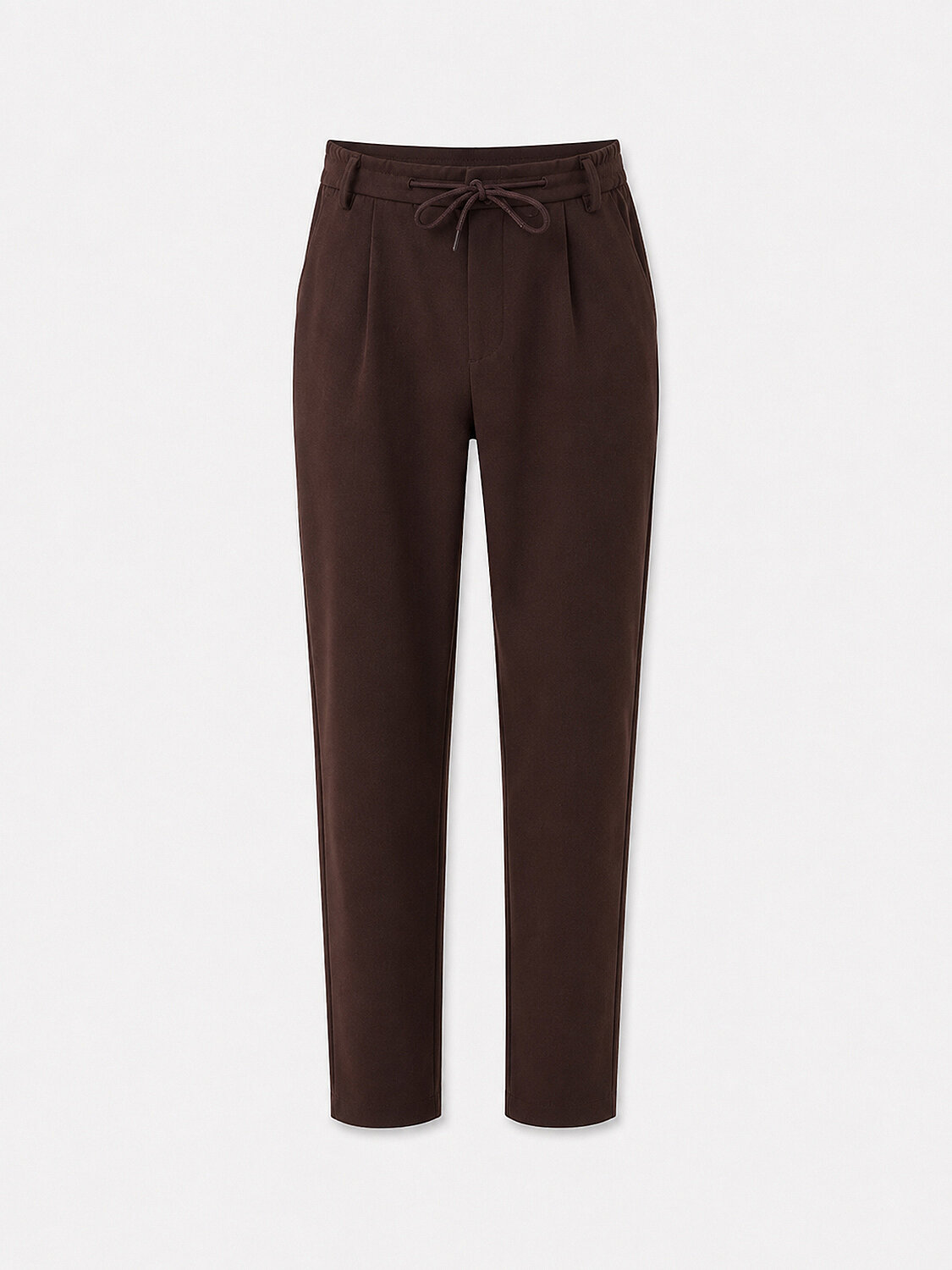 Kahverengi Pamuk Dokulu Regular Fit Jogger Pantolon
