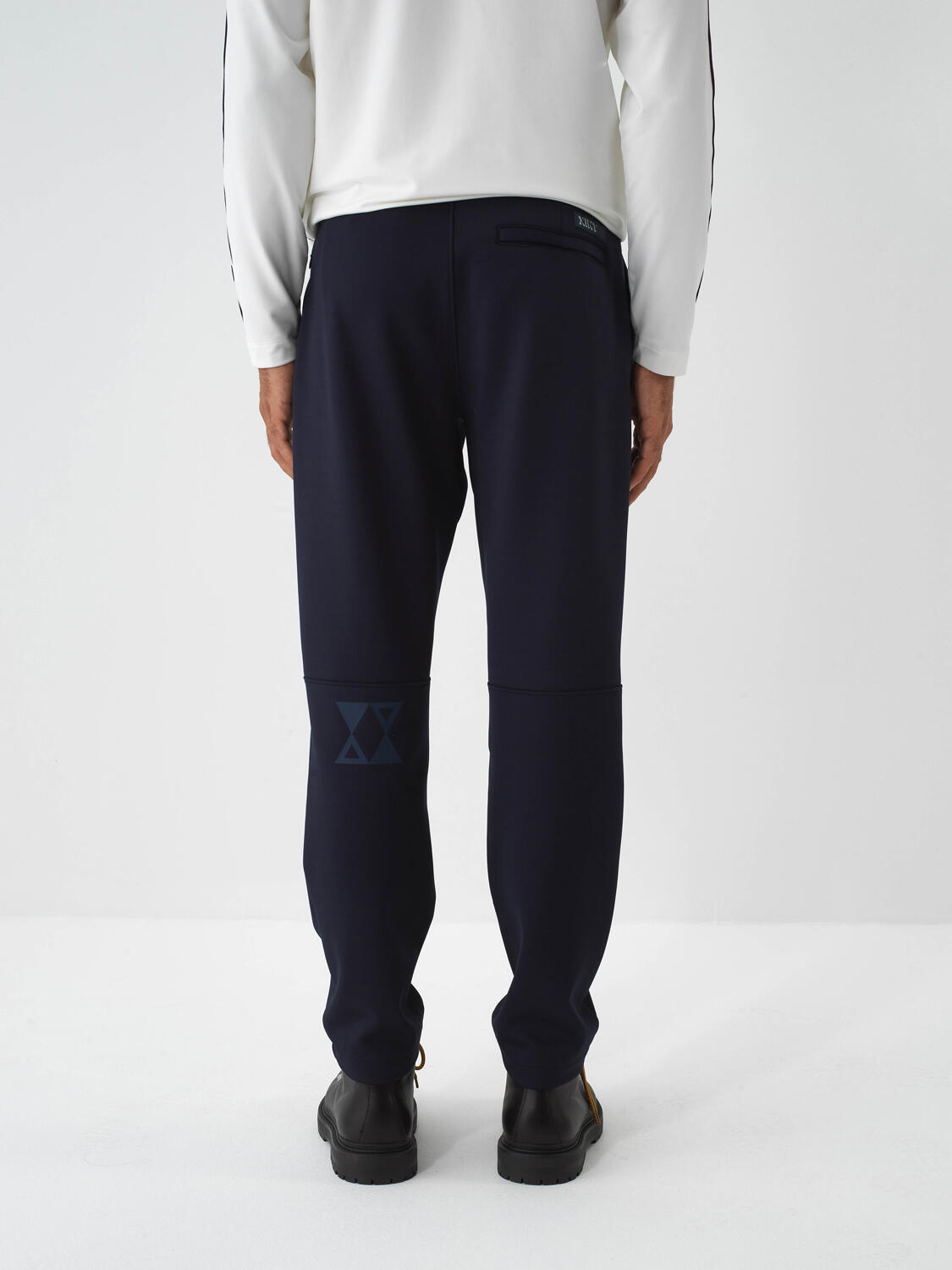 Lacivert Esnek Dokulu Regular Fit Jogger Pantolon - 3