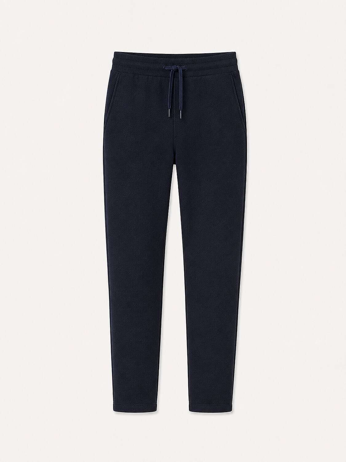 Lacivert Pamuk Dokulu Regular Fit Jogger Pantolon