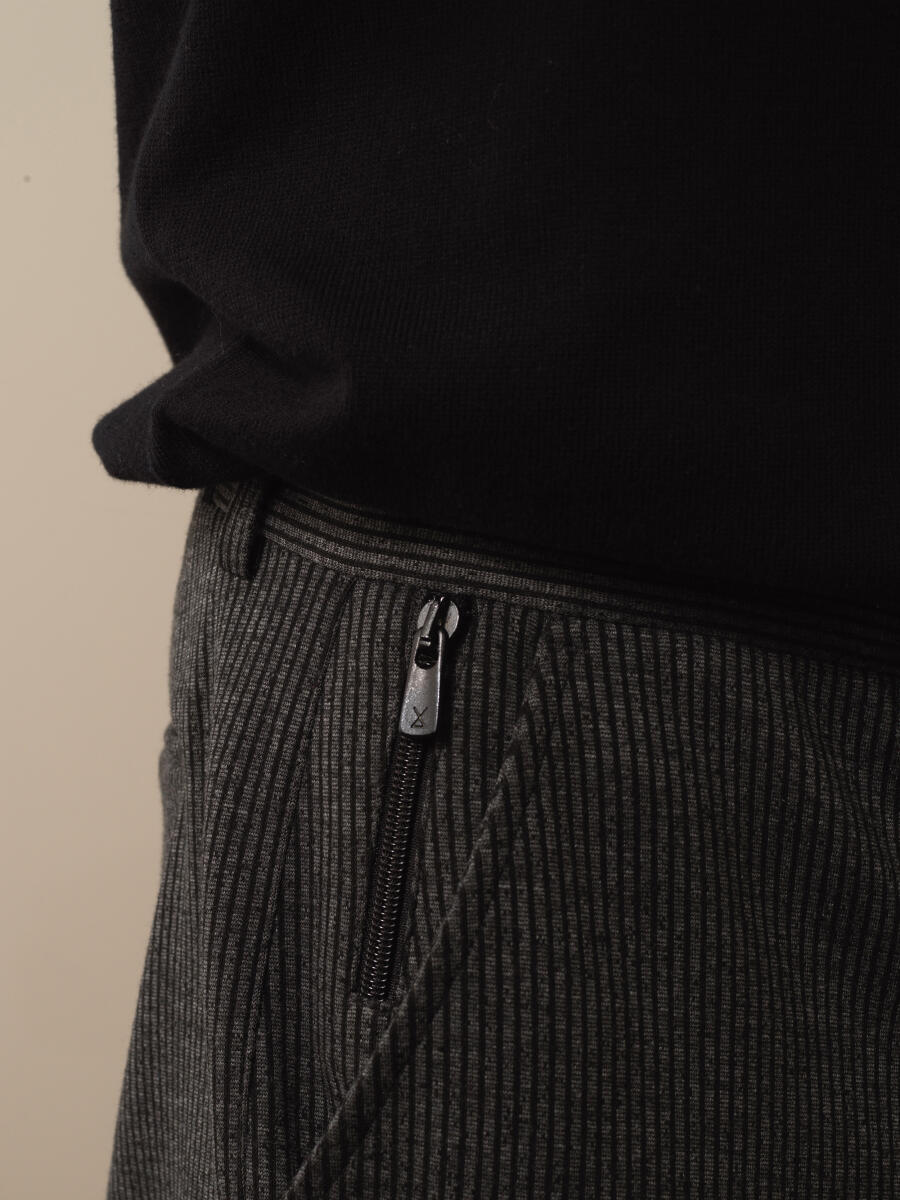 Siyah Pamuk Dokulu Slim Fit Jogger Pantolon - 3