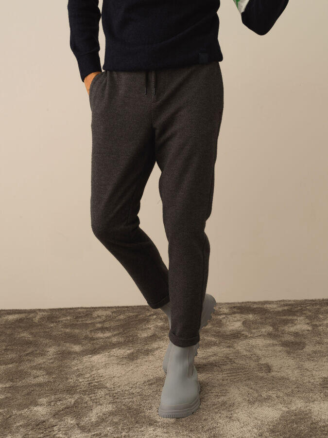 Xint Toptan Antra Dokulu Esnek Dokulu Slim Fit Jogger Pantolon