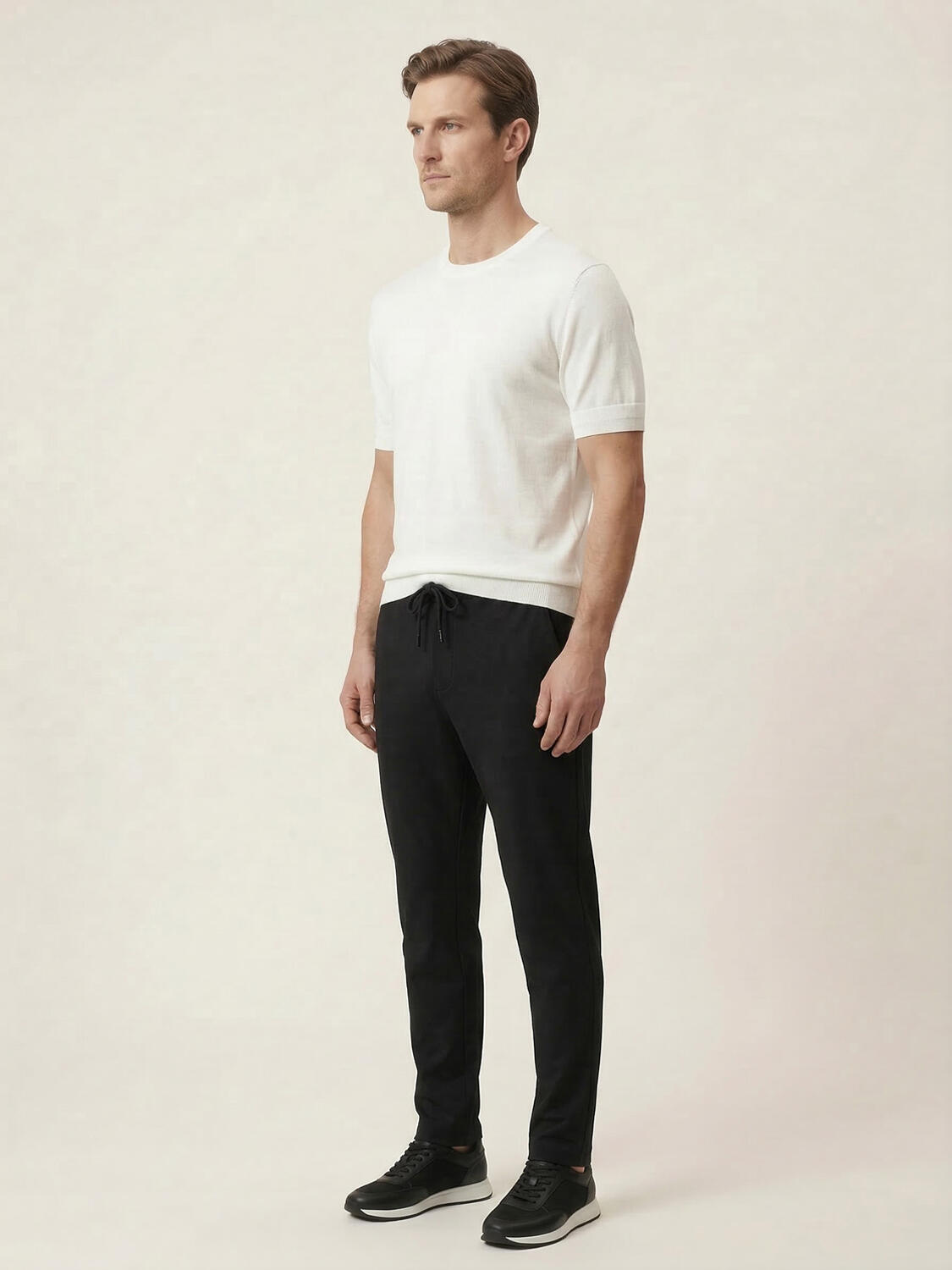 Siyah Formunu Koruyan Slim Fit Jogger - 3