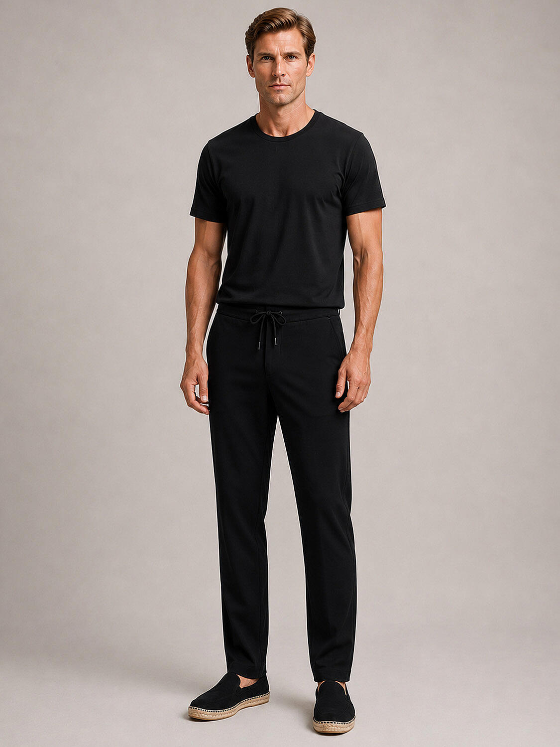 Siyah Formunu Koruyan Slim Fit Jogger - 2