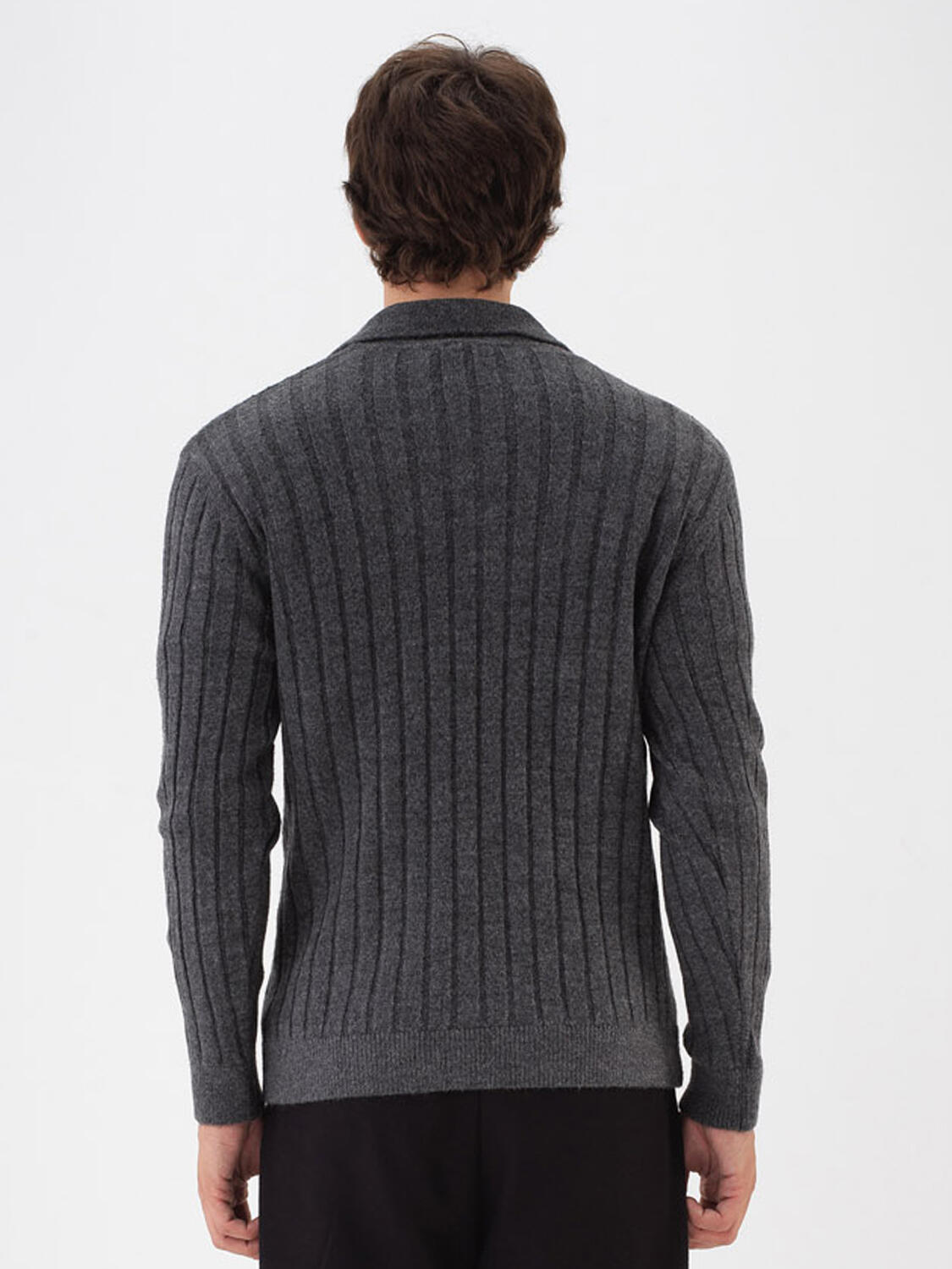 Antra Dokulu Yumuşak Dokulu Regular Fit Kazak - 3