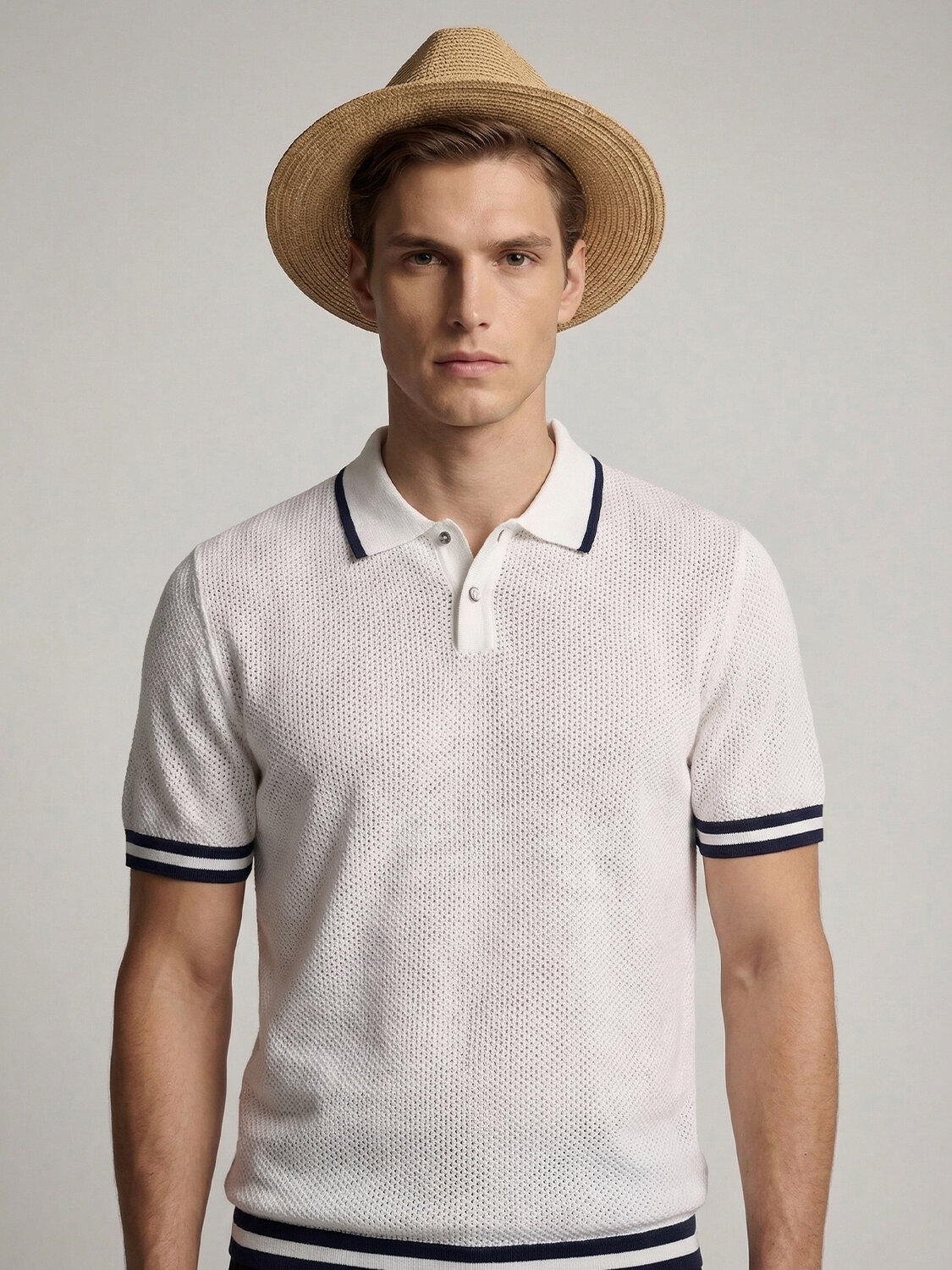 Beyaz Doğal Dökümlü Regular Fit Kazak