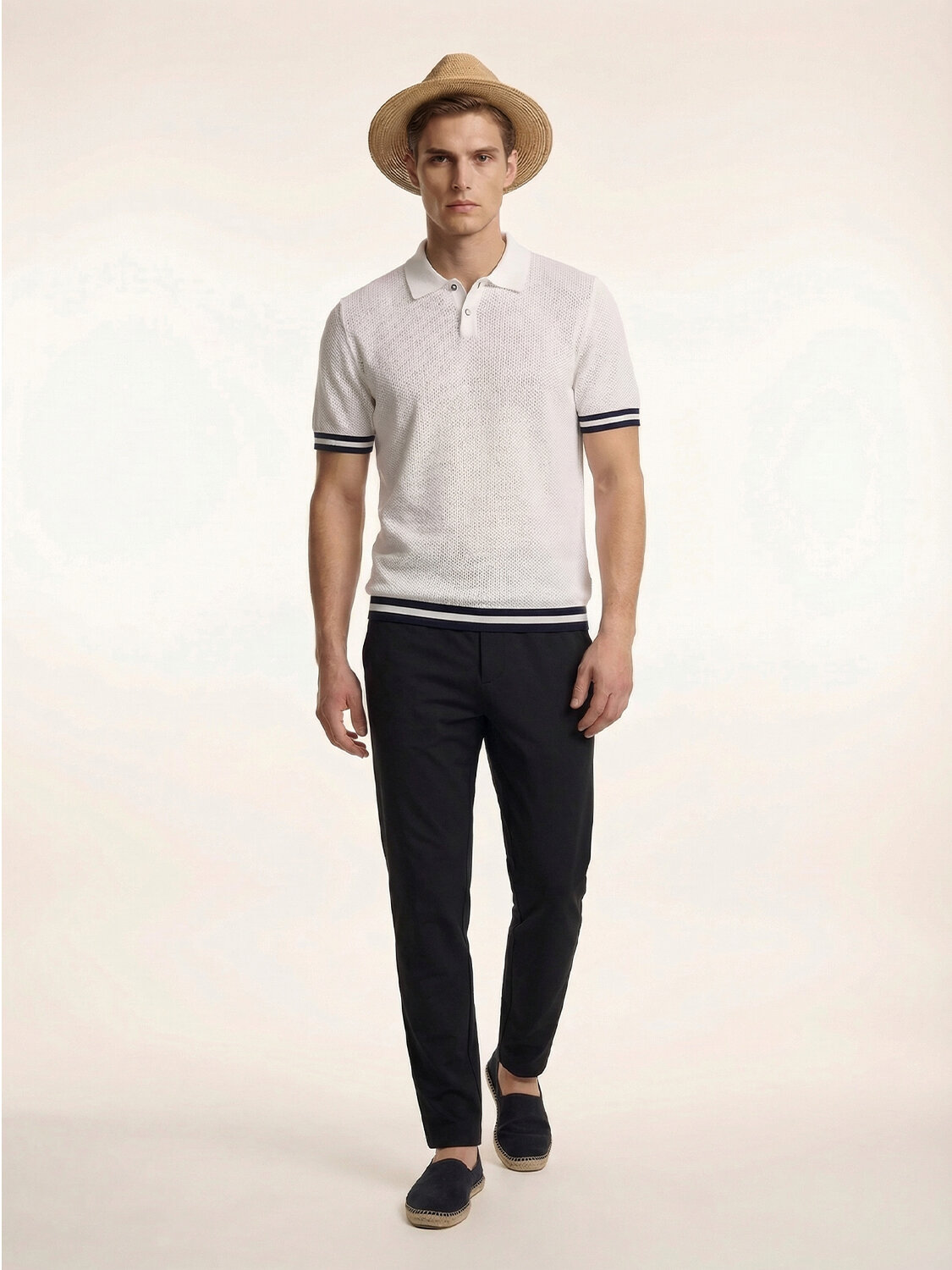 Beyaz Doğal Dökümlü Regular Fit Kazak (1)