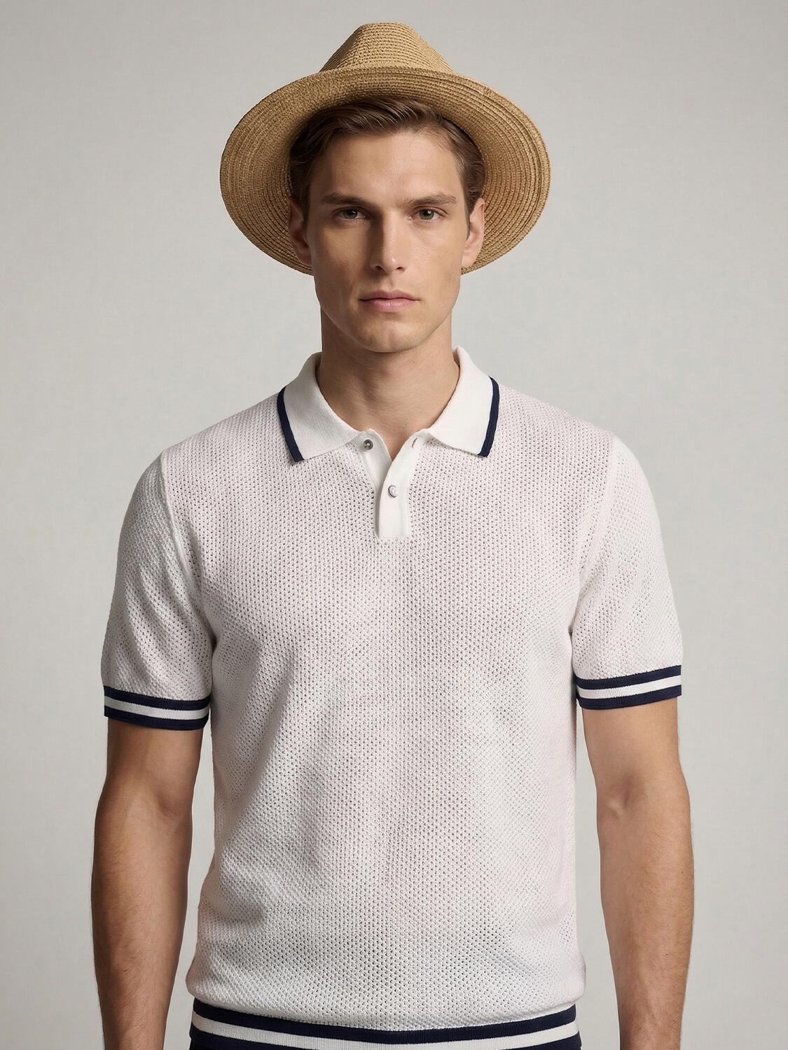 Beyaz Doğal Dökümlü Regular Fit Kazak - 1