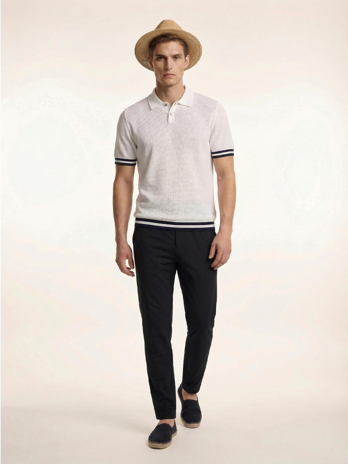 Beyaz Doğal Dökümlü Regular Fit Kazak - 2