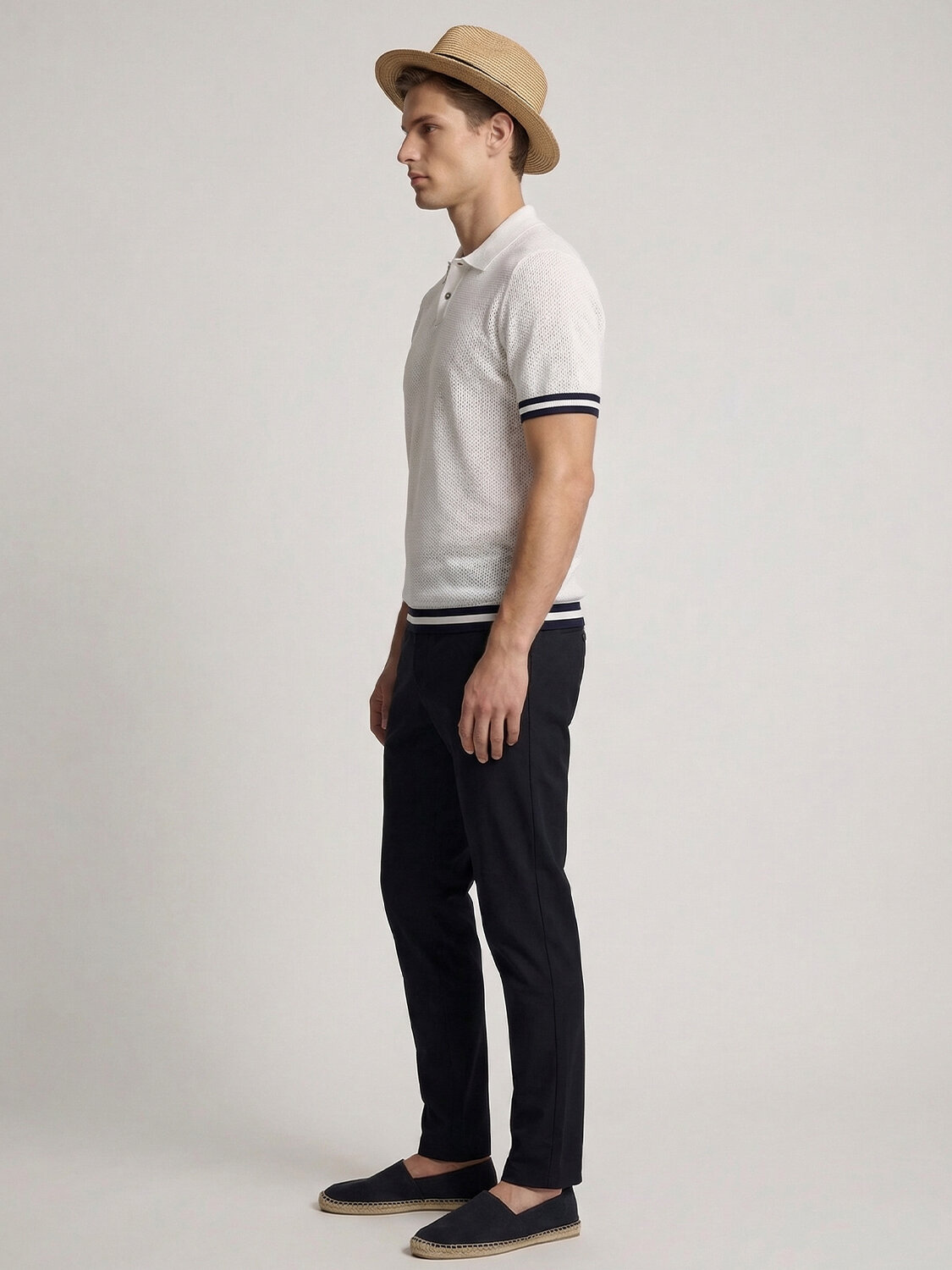 Beyaz Doğal Dökümlü Regular Fit Kazak - 3