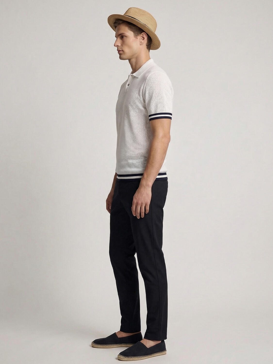 Beyaz Doğal Dökümlü Regular Fit Kazak - 3