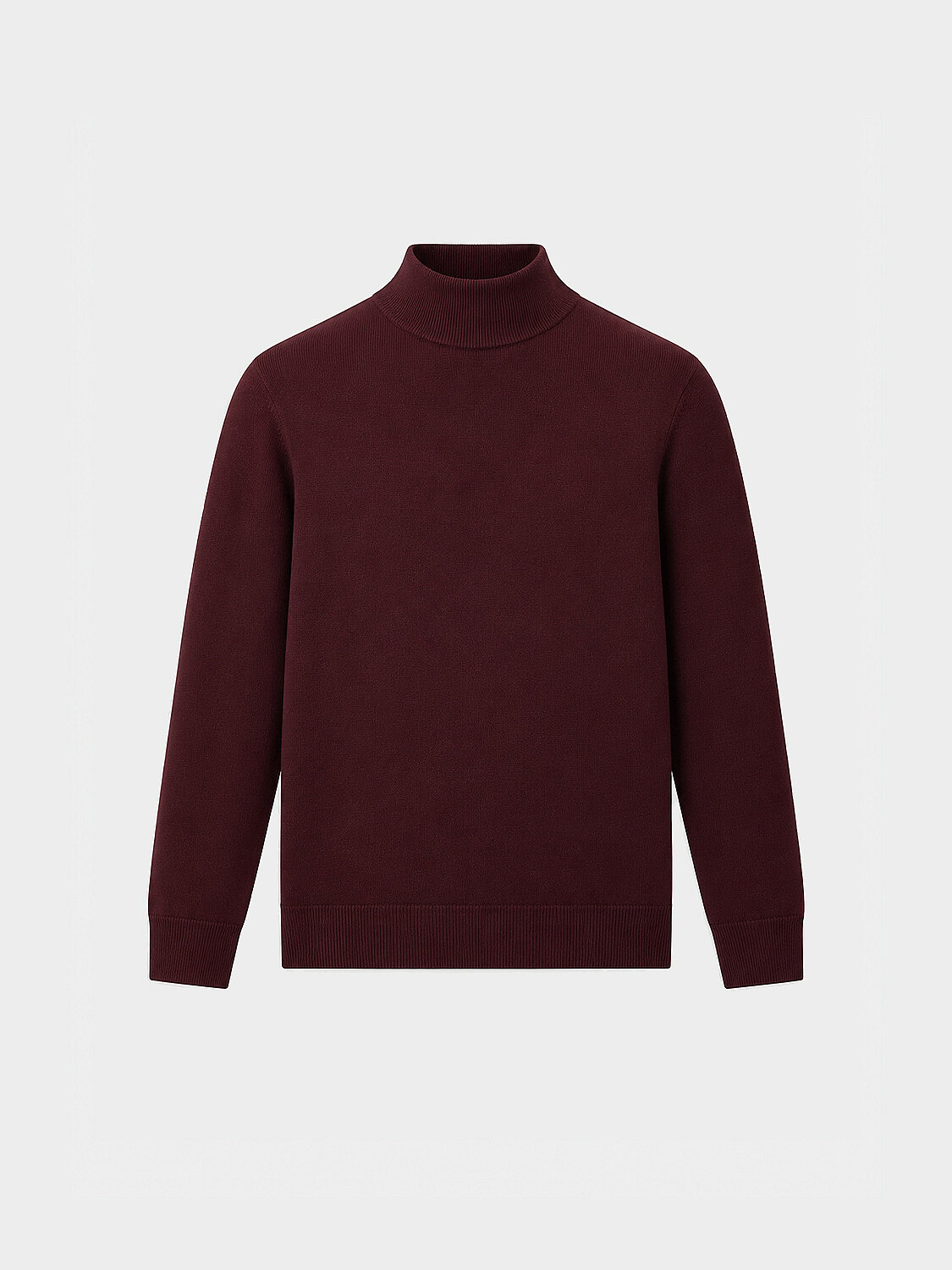 Bordo Pamuk Dokulu Regular Fit Kazak (1)
