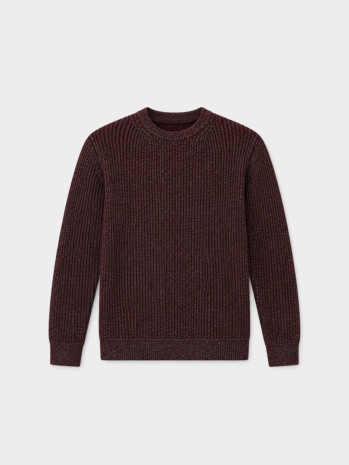 Bordo Yumuşak Dokulu Regular Fit Kazak (1)