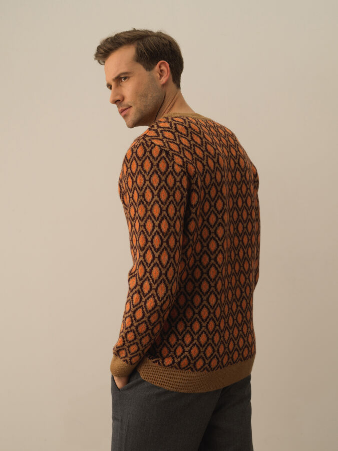 Camel Regular Fit Bisiklet Yaka Kazak - 3