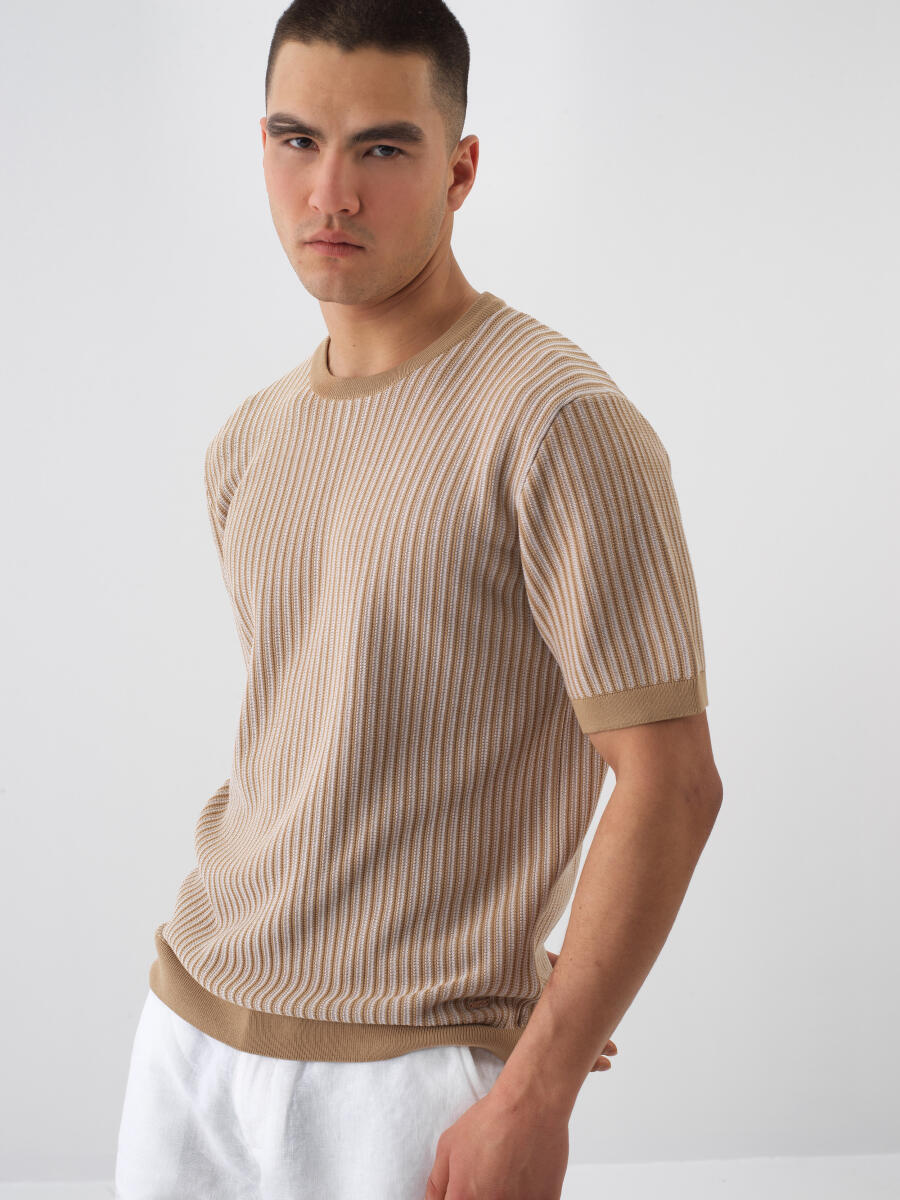 Camel Doğal Dökümlü Regular Fit Kazak - 1