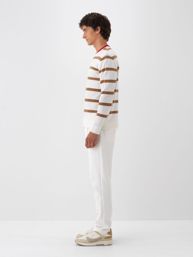 Camel Yumuşak Dokulu Regular Fit Kazak - Xint