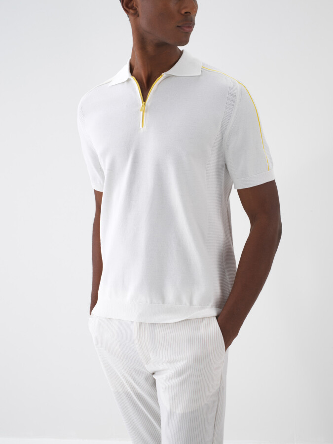 Ekru Doğal Dökümlü Regular Fit Kazak