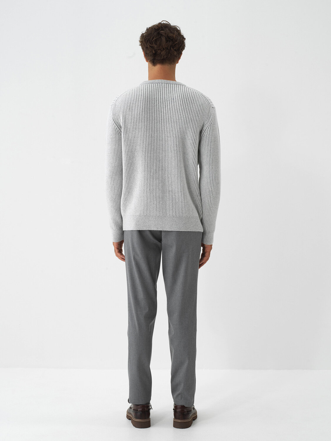 Ekru Yumuşak Dokulu Regular Fit Kazak - Xint