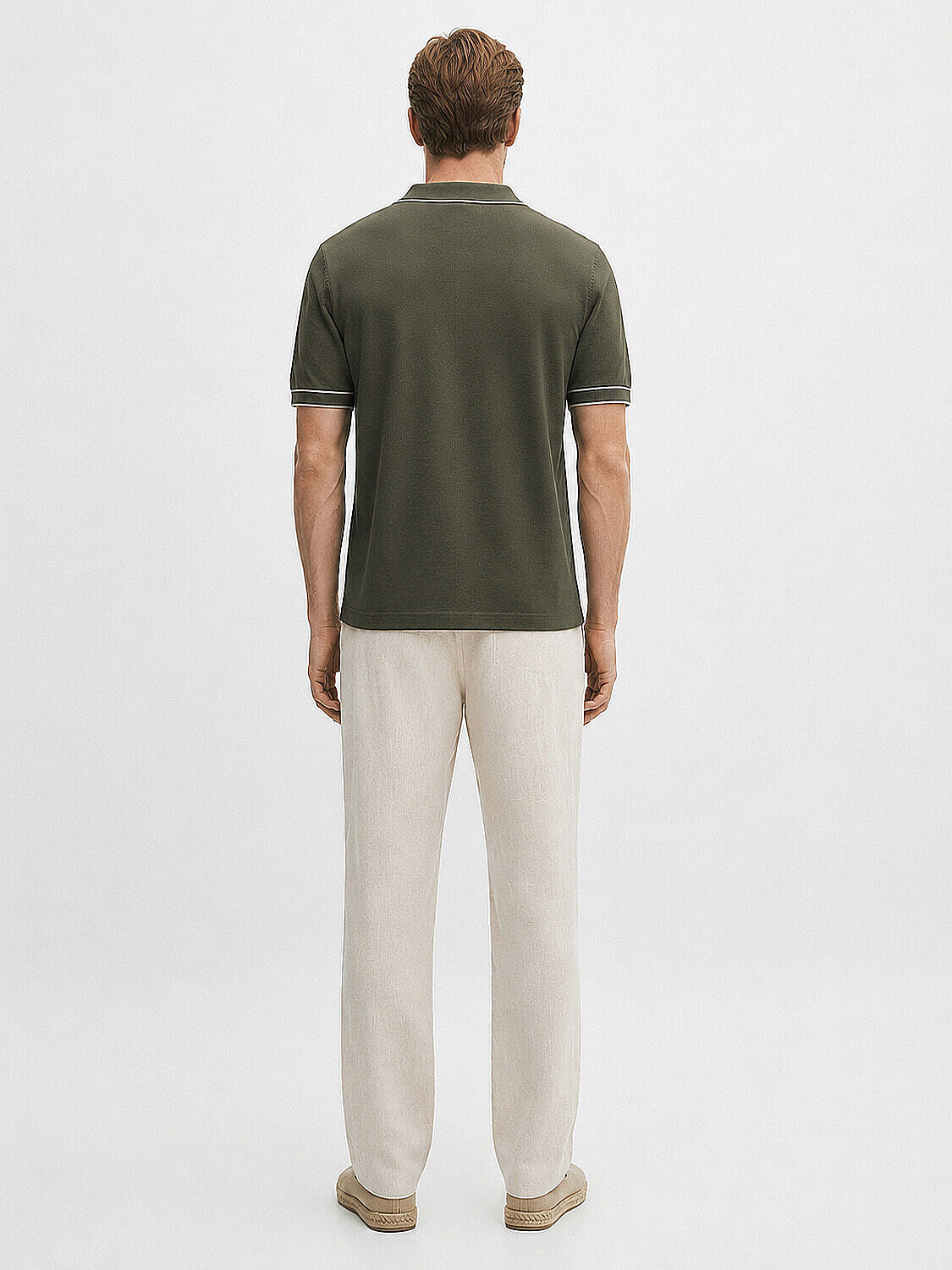 Haki Pamuk Dokulu Regular Fit Kazak (3)