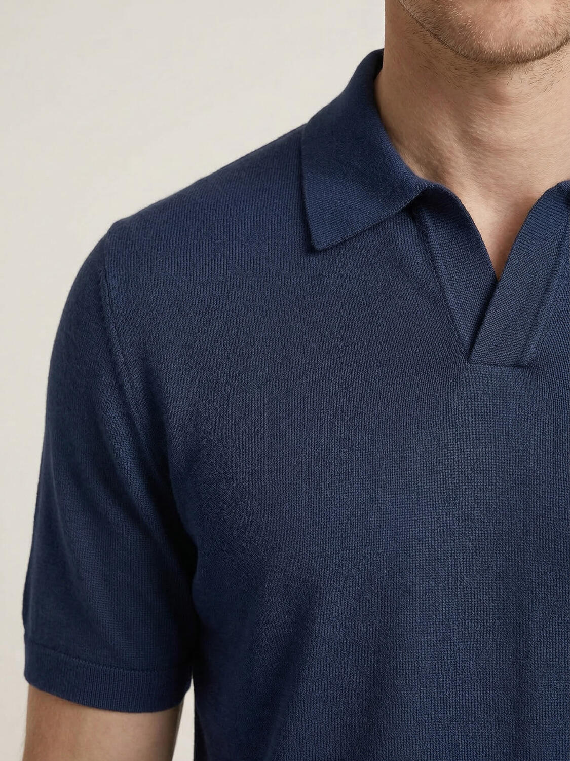 Lacivert Doğal Dökümlü Regular Fit Kazak - 3