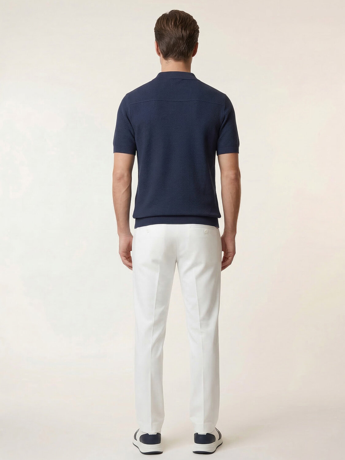 Lacivert Doğal Dökümlü Regular Fit Kazak - 5