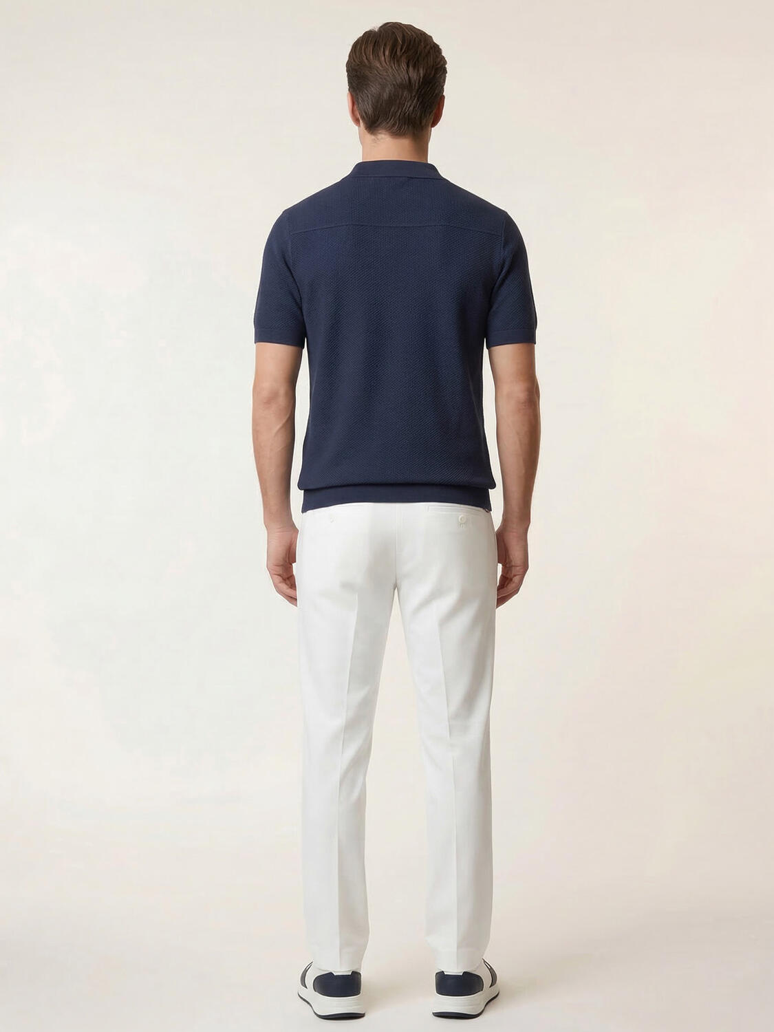 Lacivert Doğal Dökümlü Regular Fit Kazak - 5