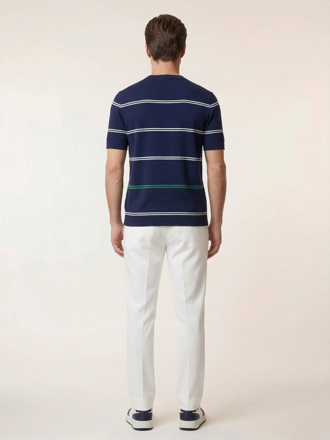 Lacivert Doğal Dökümlü Regular Fit Kazak - 5