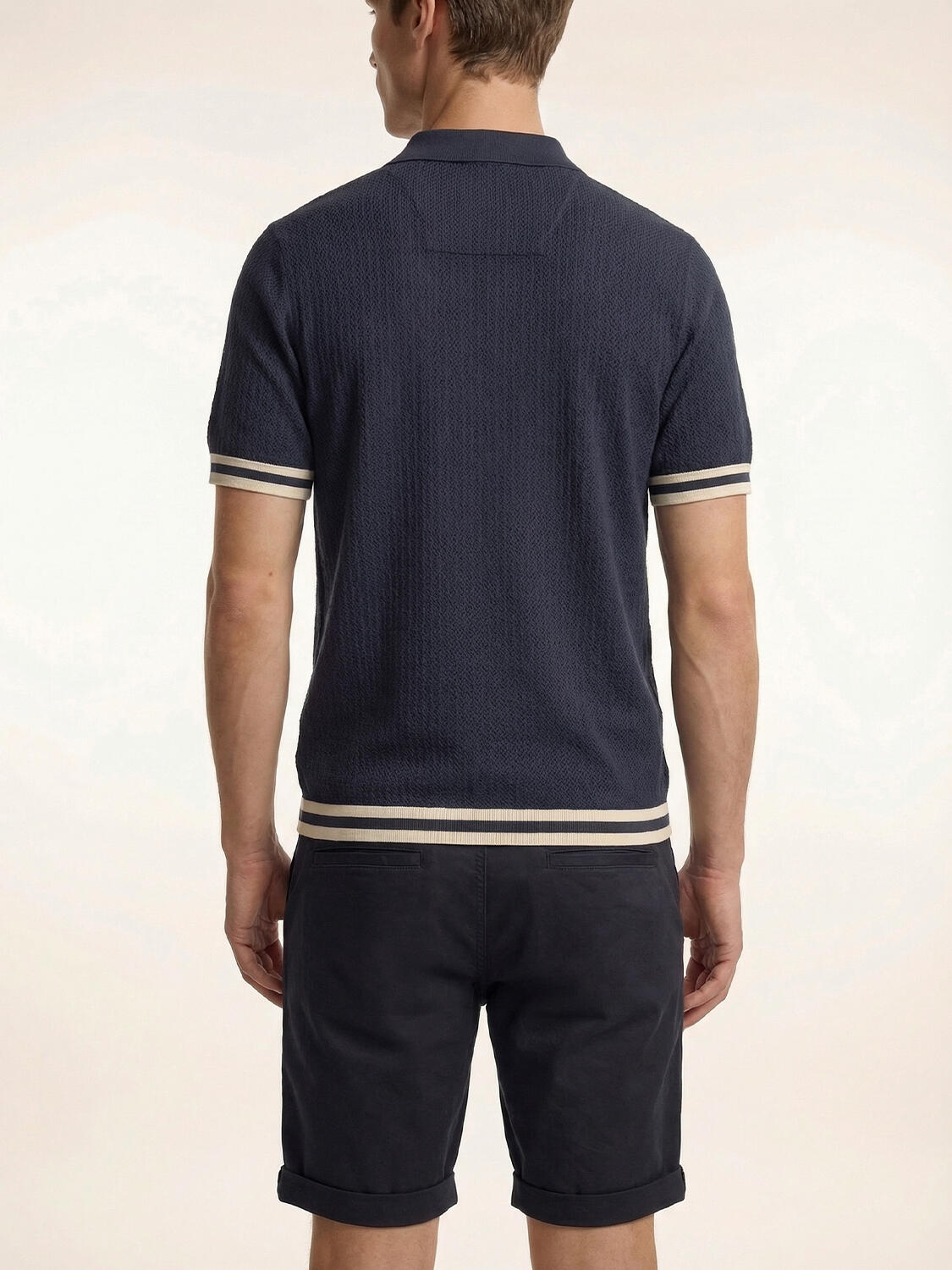 Lacivert Doğal Dökümlü Regular Fit Kazak - 4