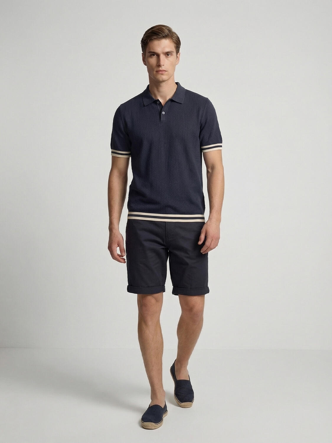 Lacivert Doğal Dökümlü Regular Fit Kazak - 2