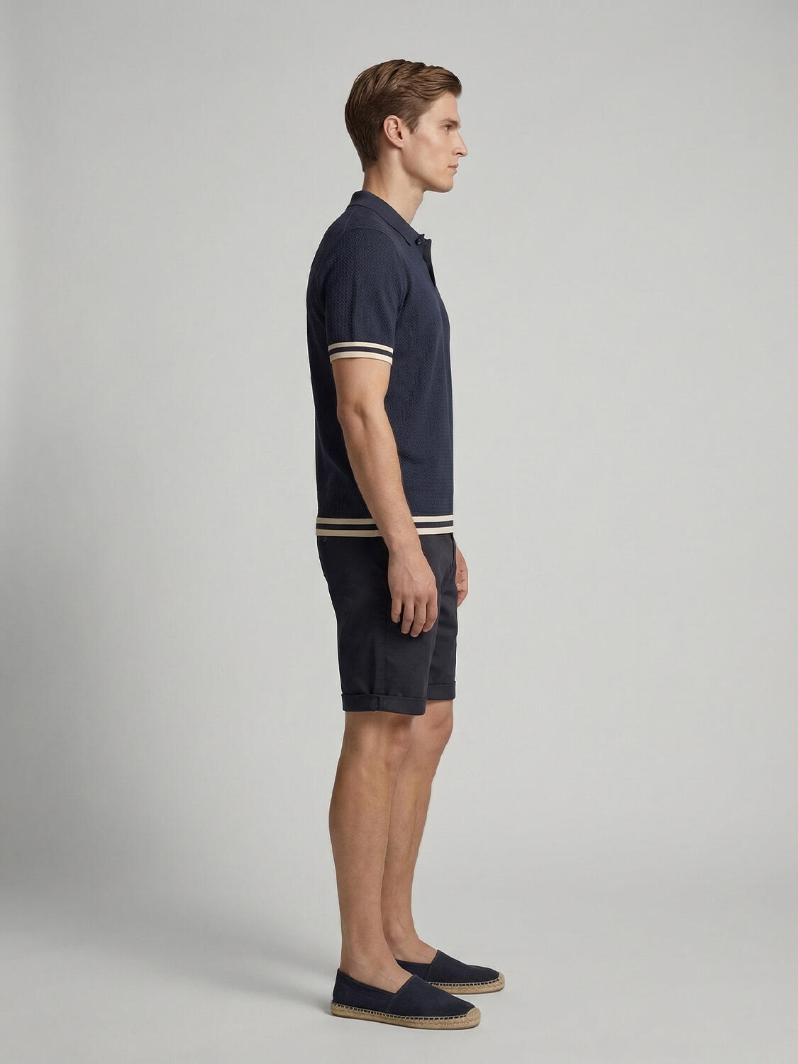 Lacivert Doğal Dökümlü Regular Fit Kazak - 3