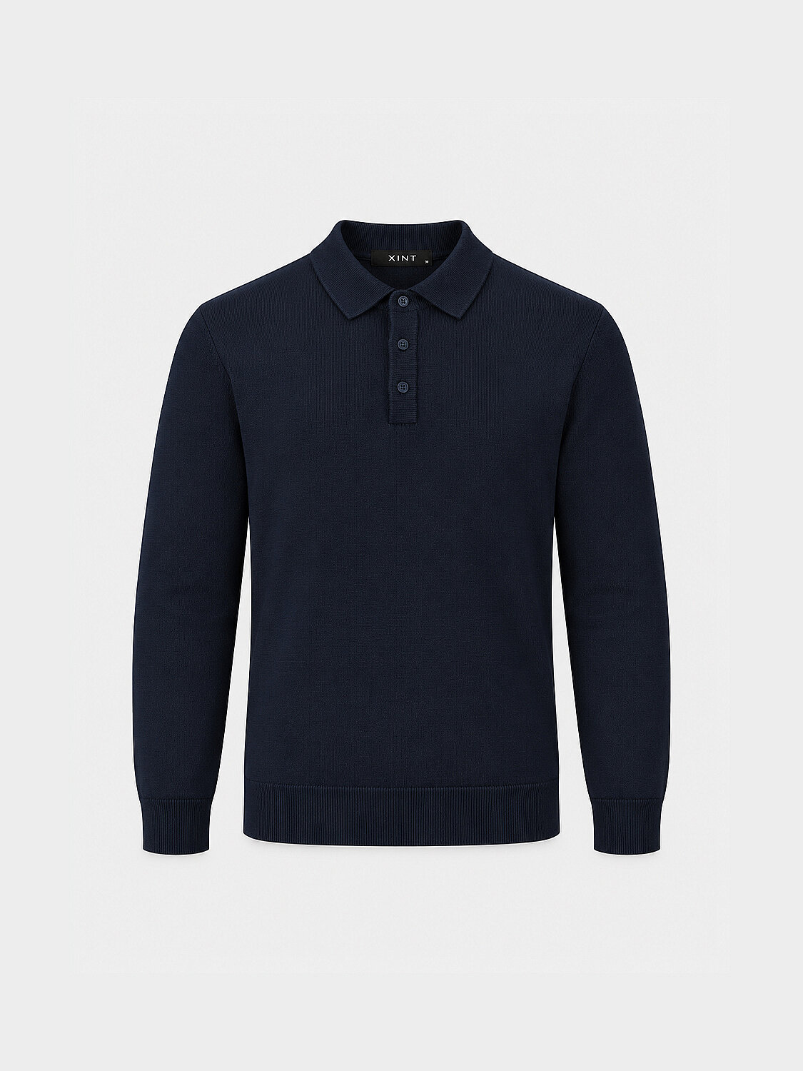 Lacivert Pamuk Dokulu Regular Fit Kazak