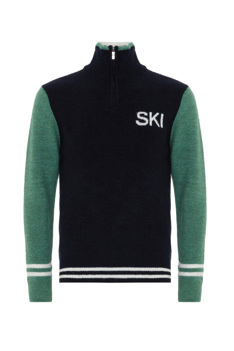 Lacivert Yumuşak Dokulu Regular Fit Kazak - 3