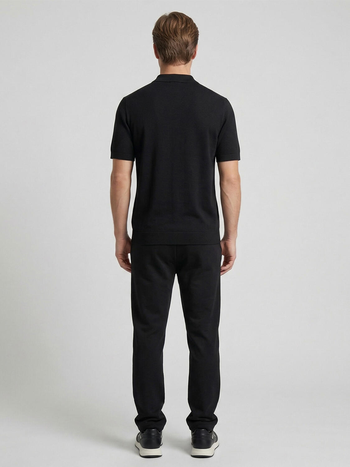 Siyah Doğal Dökümlü Regular Fit Kazak - 3