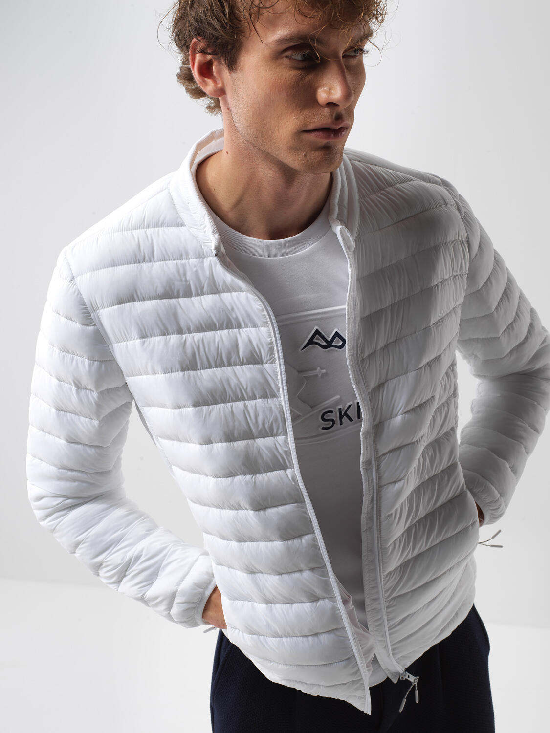 Beyaz Formunu Koruyan Regular Fit Mont - 2