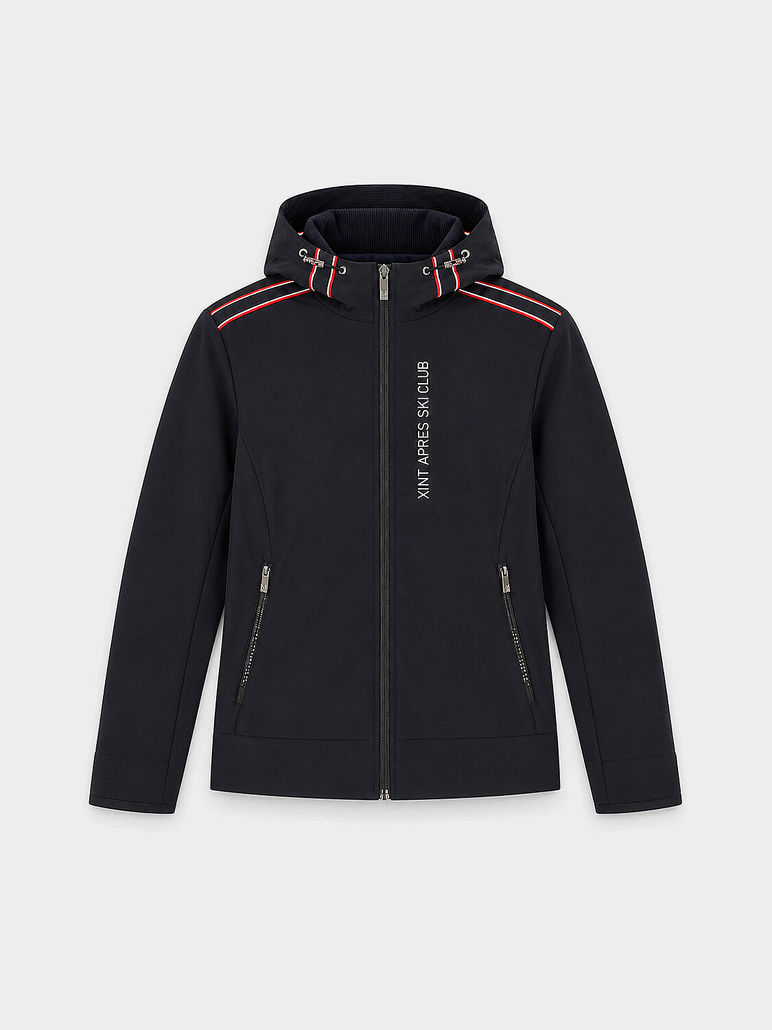 Lacivert Esnek Dokulu Regular Fit Mont