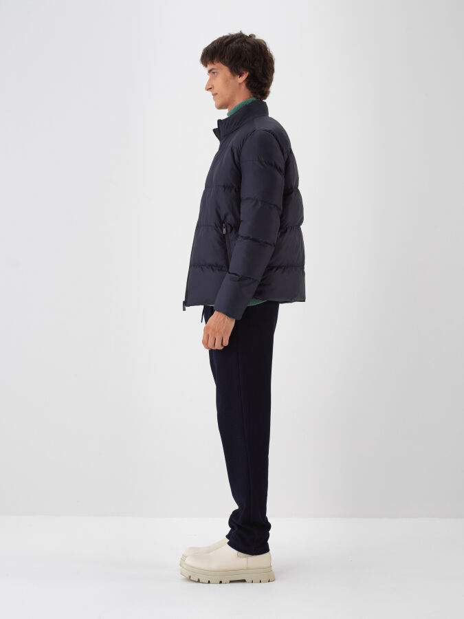 Lacivert Formunu Koruyan Regular Fit Mont - Xint