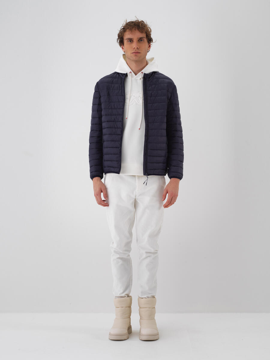 Lacivert Formunu Koruyan Regular Fit Mont