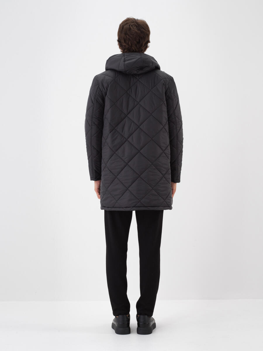 Siyah Formunu Koruyan Regular Fit Mont - 3