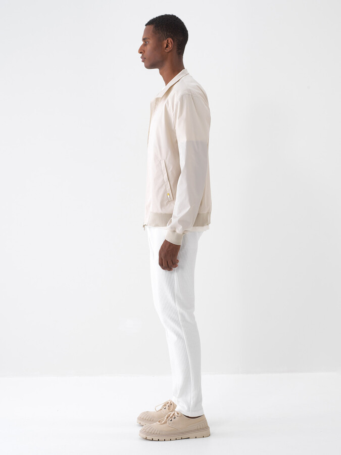 Taş Rengi Pamuk Dokulu Regular Fit Mont (5)