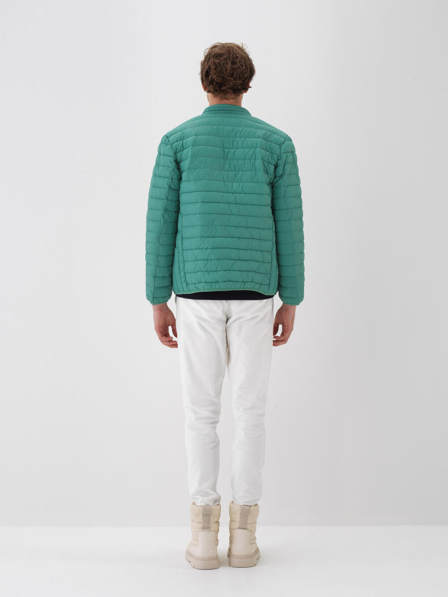 Yeşil Formunu Koruyan Regular Fit Mont - 4