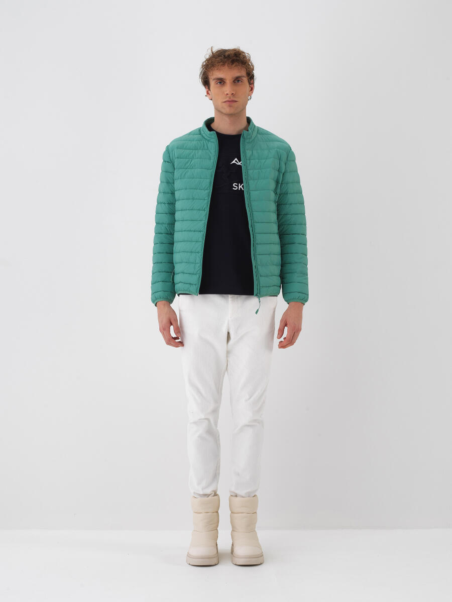 Yeşil Formunu Koruyan Regular Fit Mont