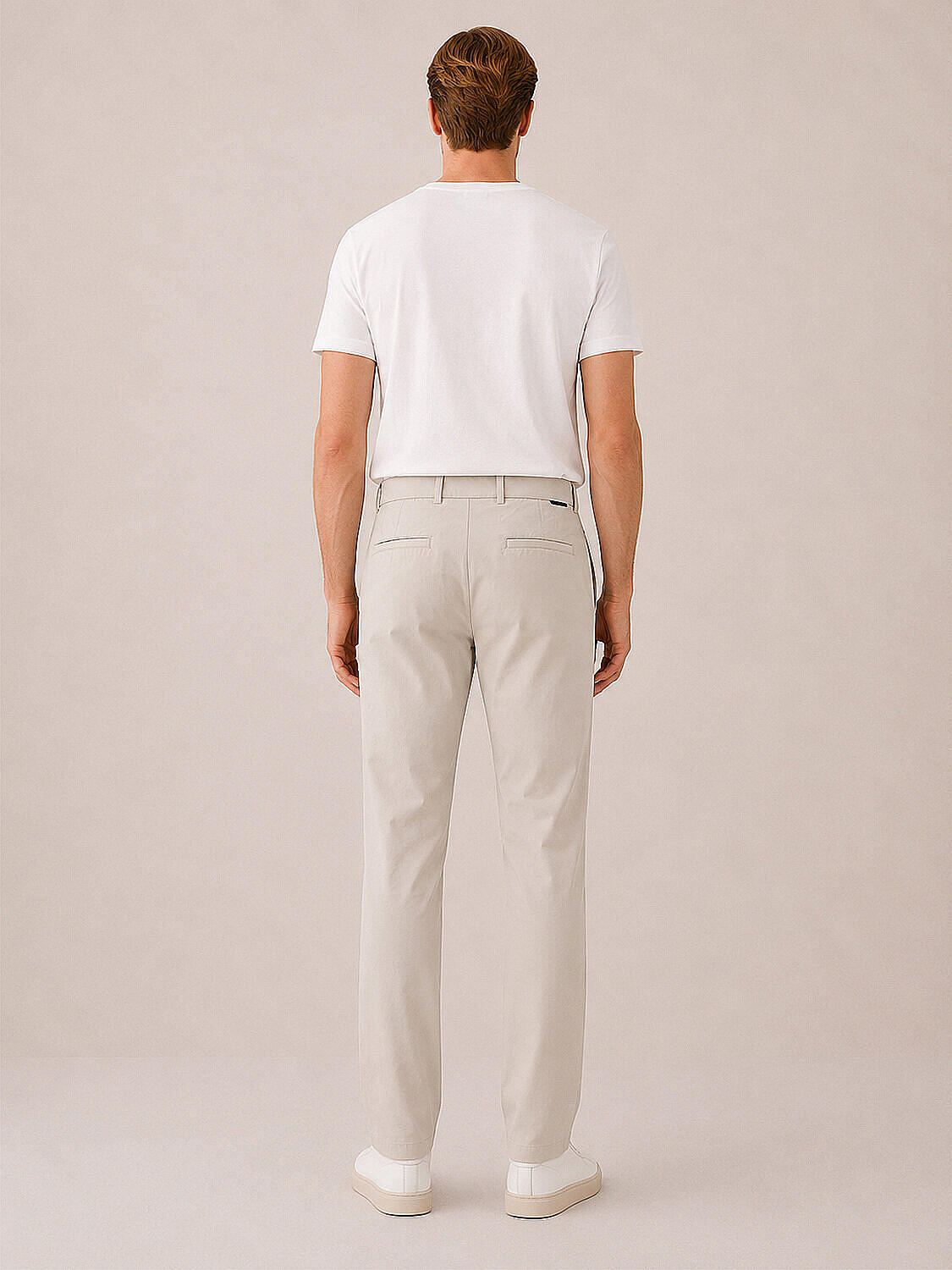 Bej Formunu Koruyan Regular Fit Pantolon - 4
