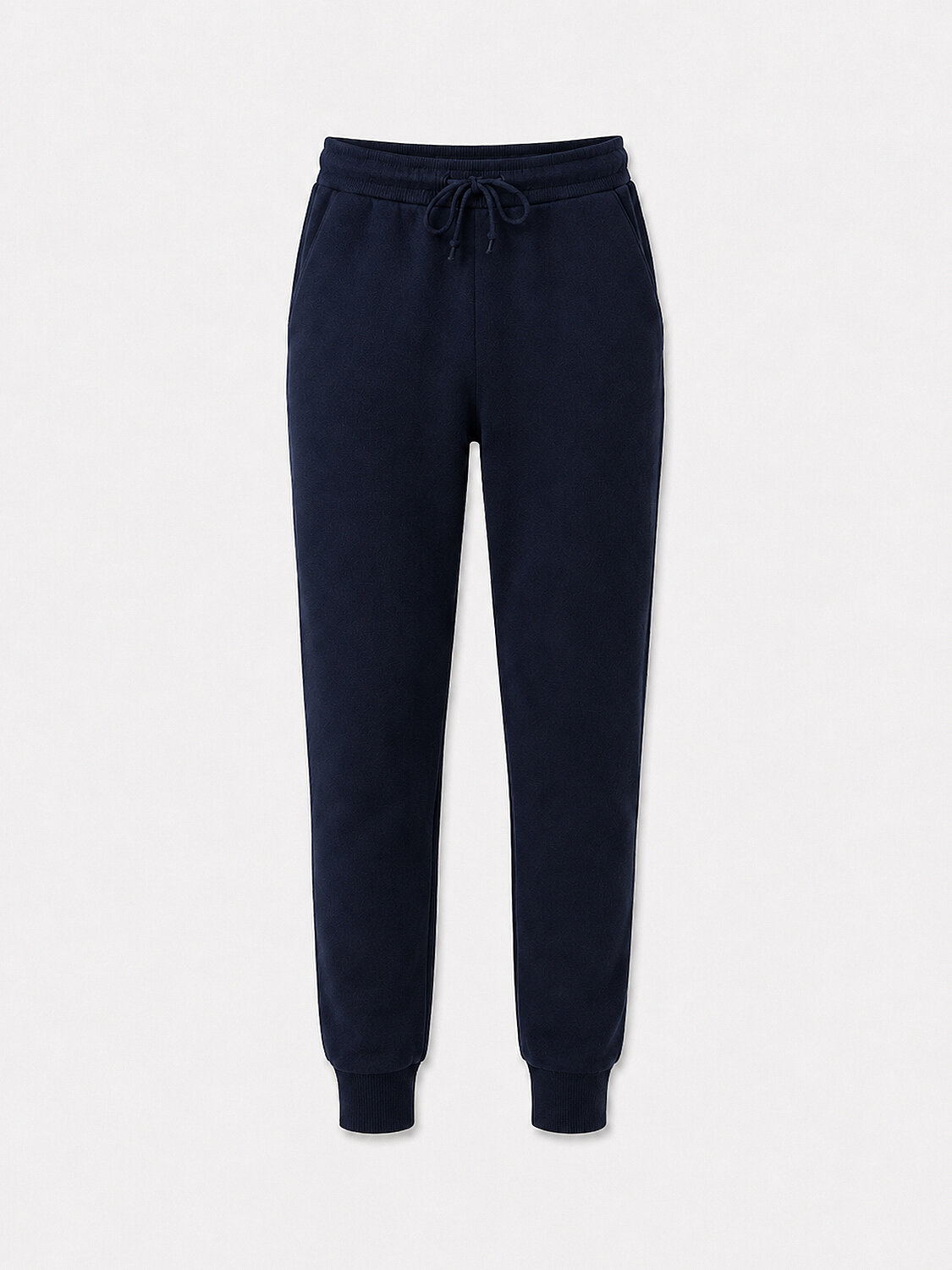 Lacivert Doğal Yün Dokulu Regular Fit Pantolon