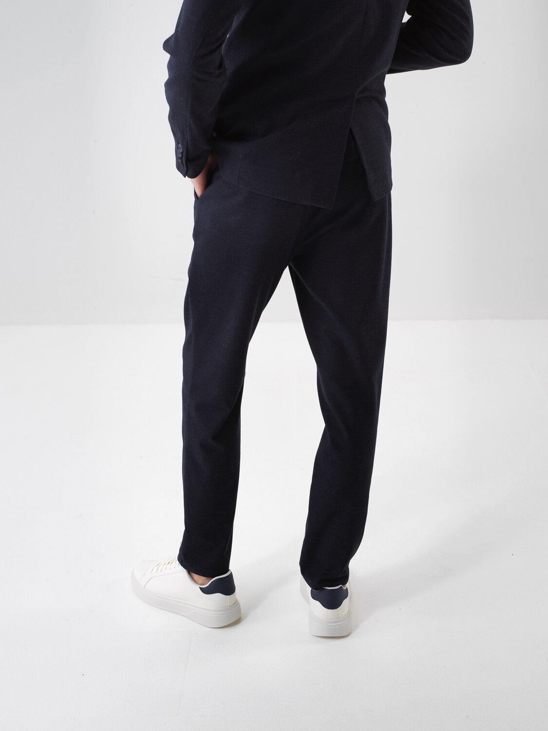 Lacivert Dokulu Esnek Dokulu Regular Fit Pantolon - Xint