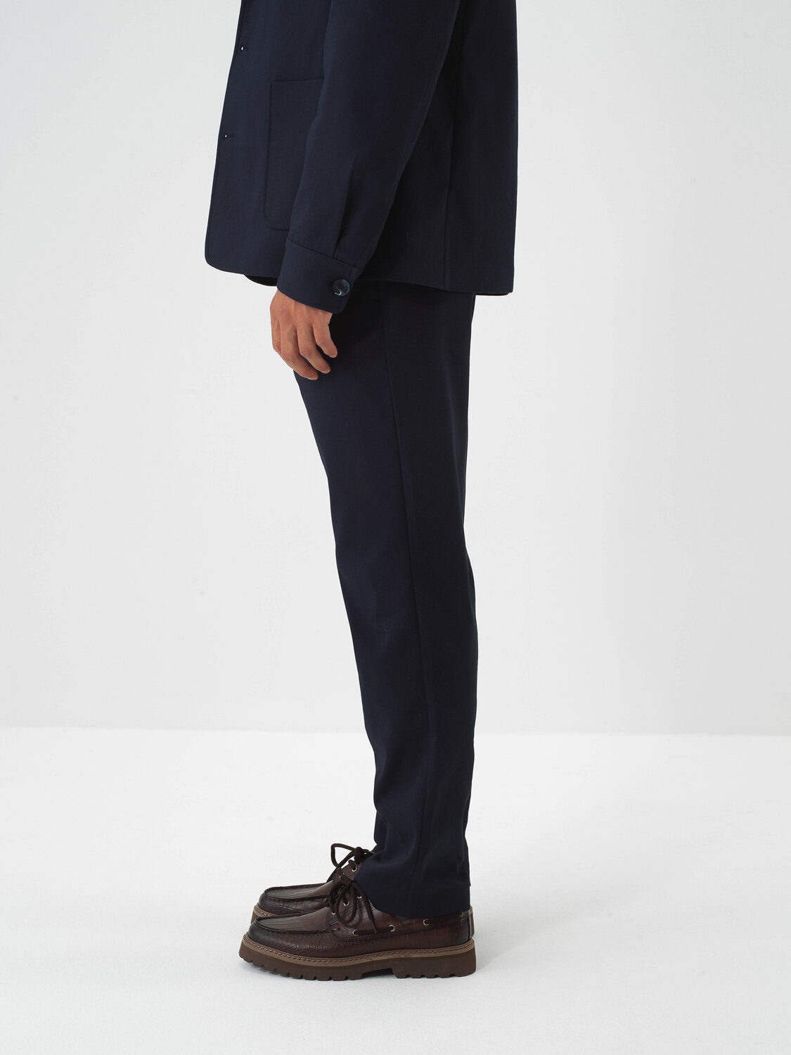 Lacivert Pamuk Dokulu Regular Fit Pantolon - Xint