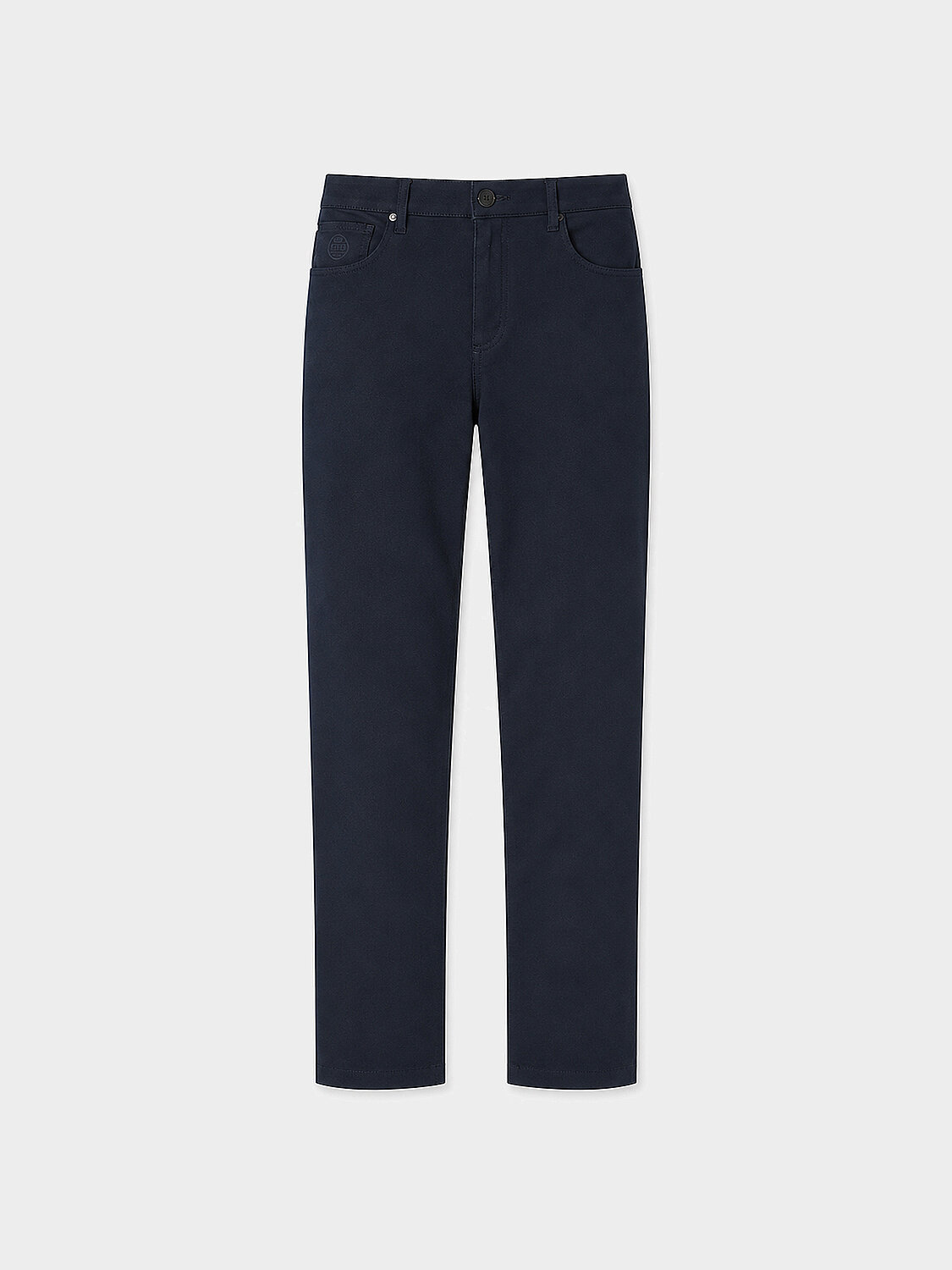 Lacivert Pamuk Dokulu Slim Fit Pantolon