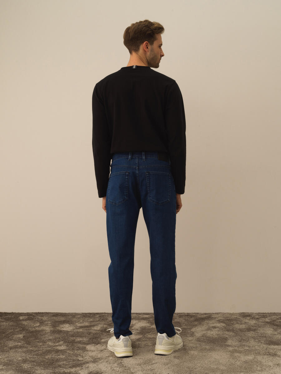 Mavi Slim Fit Pamuklu Denim Pantolon - 4